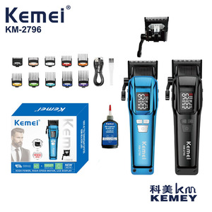 Tondeuse à cheveux Kemei KM-2796 professionnelle avec écran numérique LCD, corps en alliage d'aluminium, modèle rechargeable - Product Image 3