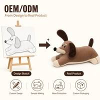 Coussin en peluche Teckel doux marron, oreiller corporel en forme de chien saucisse, cadeau