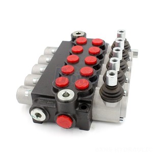 Vanne hydraulique multi-directionnelle P40-U34-U78 40L Min 5 voies manuelle 250bar SAE8 en fonte - Product Image 2