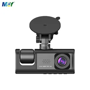 Ba máy ảnh 2 inch 3 ống kính Xe DVR ba ống kính xe máy ảnh HD 1080P Dash Cam 120 độ góc rộng xe hộp đen