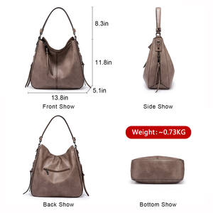 Realer批发PU皮革流浪汉手提包套装女士肩斜挎包钱包大容量女士钱包和手袋 - Product Image 2