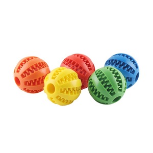TPR eco friendly Pet Toy pulizia dentale cane puntura resistente palla di anguria interattiva 5cm - Product Image 5