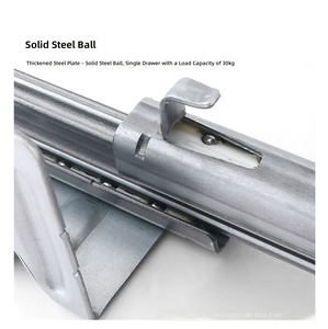 Hettich Quadro S Modern Concealed Soft-Close Drawer Slide Full-Extension <b>Runner</b> for 18mm Board Galvanized Steel Kitchen - Product Image 5