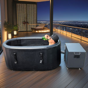Bañera de Hielo Portátil para Terapia de Recuperación, Entrega Directa de Fábrica, Piscina Fría Inflable, Bañera Fría con Escalones, Barril de Inmersión en Frío - Product Image 1