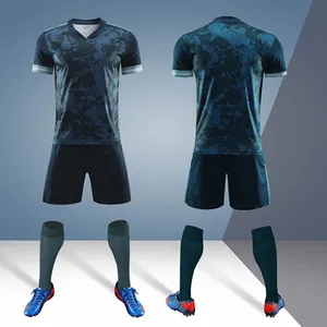 Blank 2020 2021 Adult Kids Soccer Jersey Set Survetement Football Kit Men Child Training Uniforms Set De Foot Shorts DIY