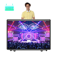 Support de DJ portable rectangulaire personnalisé, écran LED P2.5, écran flexible, stand de DJ, événements, station, bureau, table, support, écran LED
