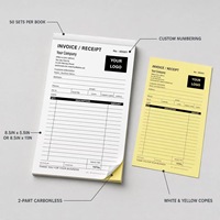 Formulaires de factures personnalisées autocopiantes NCR, carnets de reçus avec numérotation personnalisée, tickets commerciaux, formulaires duplicata, livres d'impression en 2 exemplaires