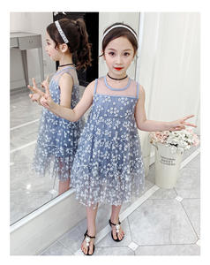 Robe de princesse en dentelle florale de style coréen pour bébé fille, idéale pour les mariages et les anniversaires, fournisseur chinois - Product Image 2