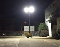 Tour d'éclairage mobile 3000W 2000W 1000W LED 180LM/W générateur diesel mât haut télescopique 6M 9M 12M tour d'éclairage de stade portable
