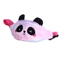 Sac de poitrine en peluche de panda de dessin animé bon marché, sac de taille coloré mignon pour enfants