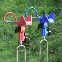 LOVITA Support universel pour canne à pêche de mer et berceau de canne à pêche avec piquet de sol – Accessoires de pêche en métal à double usage