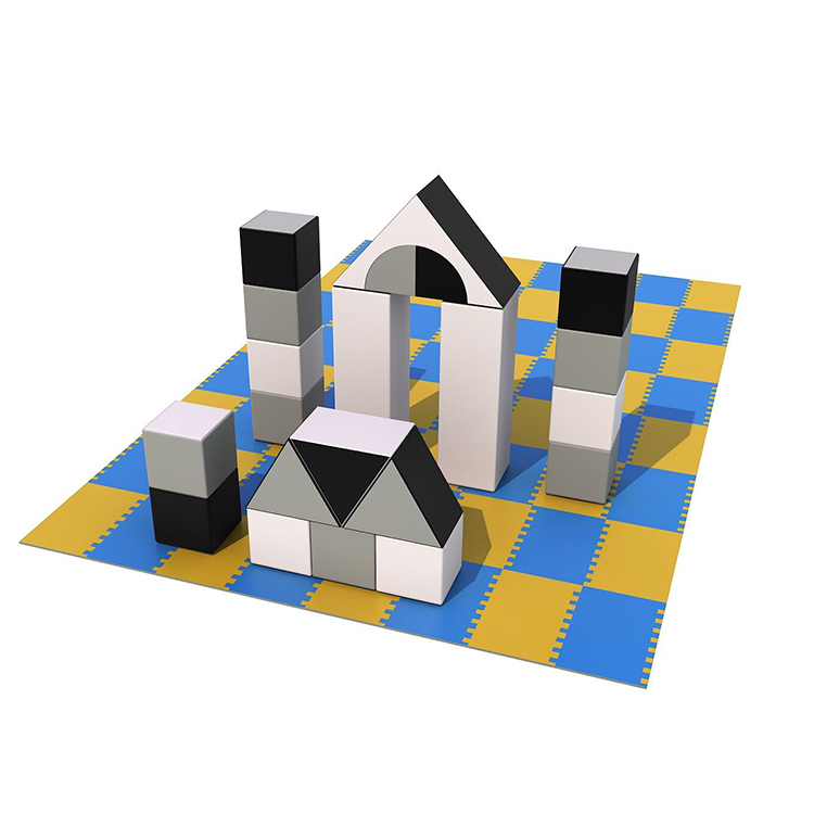 QiaoQiao, лидер продаж, индивидуальный Детский мягкий игровой набор, мягкая игровая площадка из пенопласта, цветная мягкая игровая площадка для помещений