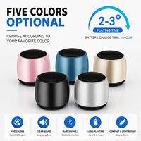 Speaker Nirkabel Ukuran Jempol M1 Mini Bass Portabel Kotak Suara Stereo Outdoor Hadiah Speaker