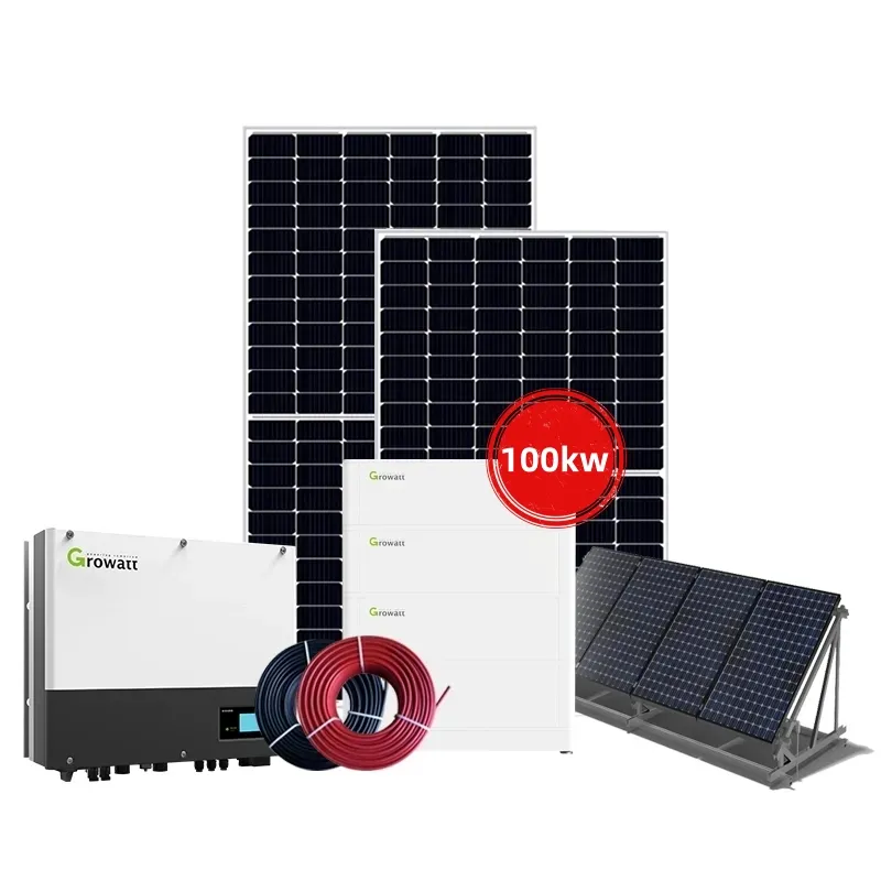 ระบบพลังงานแสงอาทิตย์100KW 100kva ระบบพลังงานแสงอาทิตย์แบบกริด UPS ระบบพลังงานแสงอาทิตย์ขนาด100กิโลวัตต์