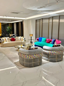 Juego de Sofás de Lujo Minimalistas Modernos Italianos, Estilo Italiano, Lujo Ligero, Sala de Estar de <span class=keywords><strong>Villa</strong></span>, Alta Gama - Product Image 4