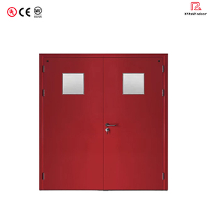 <span class=keywords><strong>Porte</strong></span> coupe-feu en acier 60/90/120/180 minutes, cadre métallique creux, portes commerciales homologuées UL, fermeture automatique avec dispositif anti-panique - Product Image 1