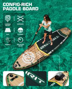 Offre Spéciale personnalisé SUP Ocean Waters 11'6 "* 35" * 6 "Drop Stitch planche de pêche Stand up Paddle Board gonflable Paddle Surf Board - Product Image 6