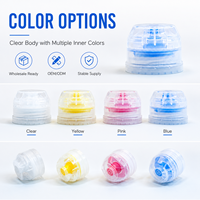Bouchon de distribution en plastique personnalisé OEM ODM en gros, résistant aux fuites, transparent, pour emballage de jus, sirop, produits laitiers et condiments