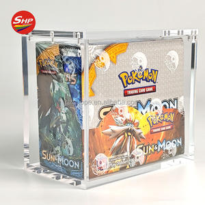 SHP vente en gros anglais <span class=keywords><strong>français</strong></span> espagnol cartes Pokemon Booster boîte étui en acrylique Pokemon carte à collectionner jouant vitrine en acrylique - Product Image 2