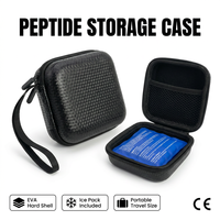 Étui de rangement pour 9 peptides, étui de voyage rigide en EVA pour insuline, étanche, protection pour flacons de 3 ml, boîte de rangement médicale