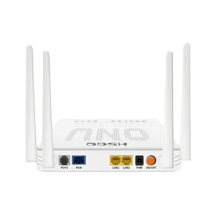 HSGQ-X210DW Best Seller Fiber Optic Equipment FTTH ONT 2.4G/5G wireless 2GE RJ45 port GPON INU XPON with 4 antennas