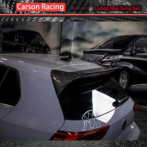Volkswagen Golf 8 <span class=keywords><strong>GTI</strong></span> Custom Wet <span class=keywords><strong>Carbon</strong></span> <span class=keywords><strong>Fiber</strong></span> CS Style ROOF Spoiler Mk8 R Acabado pulido Car Top - Product Image 6