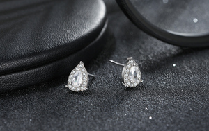 RINNTIN SE317 nueva llegada de circón cúbico pendientes de plata de ley <span class=keywords><strong>925</strong></span>, diseño simple, pendientes de las mujeres - Product Image 3