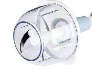 Écraseur d'ail en plastique, hachoir à viande <span class=keywords><strong>manuel</strong></span>, lames en acier inoxydable, robot culinaire portatif durable, facile à nettoyer, portable pour - Product Image 4