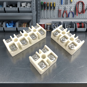 TC-6302B 30A 2 ทาง เทอร์มินัลบล็อกเซรามิก 600V การเชื่อมต่อแบบสกรู ทองเหลือง - Product Image 3