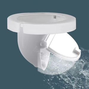 Tubo de desagüe abatible de compresión redonda, fácil instalación para lavabo - Product Image 1