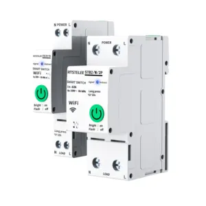 WIFI Tuya 2p 63A Electrical relay switch Smart Circuit Breaker Energy Meter Kwh Metering Monitoring Circuit Switch 220V