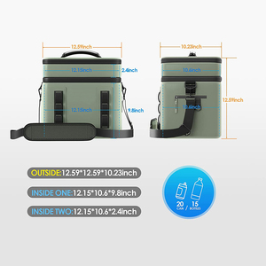 Ngoài trời cách điện 35L/45L có thể mát băng mềm Túi lạnh với bánh xe - Product Image 3