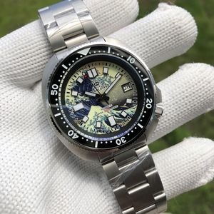 นาฬิกาดำน้ำ STEELDIVE Kanagawa Turtle SD1970J หน้าปัดเรืองแสงเต็มรูปแบบ ขอบเซรามิก กลไกอัตโนมัติ NH35 สำหรับผู้ชาย - Product Image 5