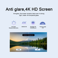 Pizarra Digital Interactiva Electrónica Intel de 4 mm con Pantalla Plana, Táctil Infrarroja Antideslumbrante, de 55/65/75/86/98 Pulgadas, 4K, 20 Puntos