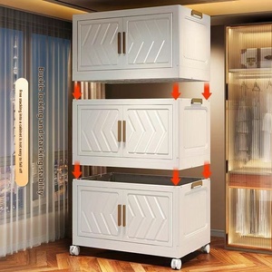 Tủ đựng đồ nhựa gấp gọn thiết kế hiện đại ShenYu 60 inch, lắp đặt dễ dàng, đa năng, hộp đựng quần áo, thùng chứa đồ - Product Image 6