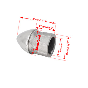 Stainless Steel Top Cap 22/25MM Marine Hardware Tube <b>Plug</b> For Boat Deck Accessories - Product Image 2