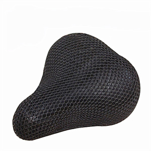 Funda de asiento de cobertura total para bicicleta eléctrica, almohadilla de repuesto transpirable de malla negra para scooter - Product Image 1