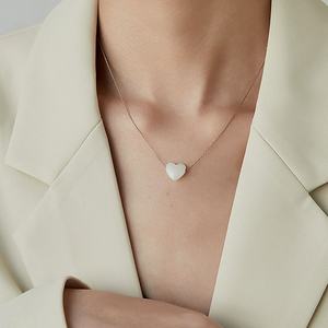 Nuevo Collar con Colgante de Corazón de Acero Inoxidable Chapado en Oro PVD Antideslustre al por Mayor - Product Image 3