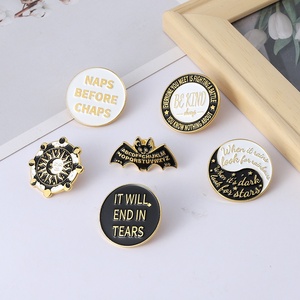 Design Your Own Cartoon Logo Enamel <b>Pins</b> Custom UV Print Cast Gold-Plated Personalized Funny Metal Brooch <b>Badges</b> Clothing Lapel - Product Image 1