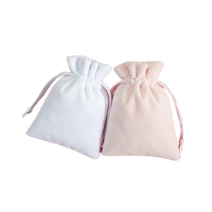 Factory <strong>Supply</strong> Ready to Ship Plush Velvet Earrings Ring Necklace <strong>Jewelry</strong> Gift Storage Bag Custom Logo Printed <strong>Jewelry</strong> Pouch - Product Image 2