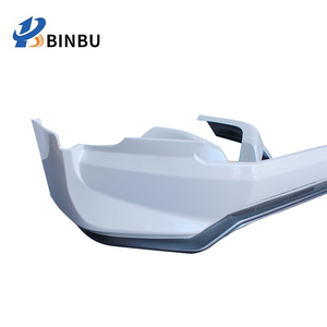 Para Toyota <span class=keywords><strong>Prado</strong></span> FJ150 parachoques delantero y trasero envolvente estilo original blanco perla kit de carrocería de reacondicionamiento 2018-2022 - Product Image 5