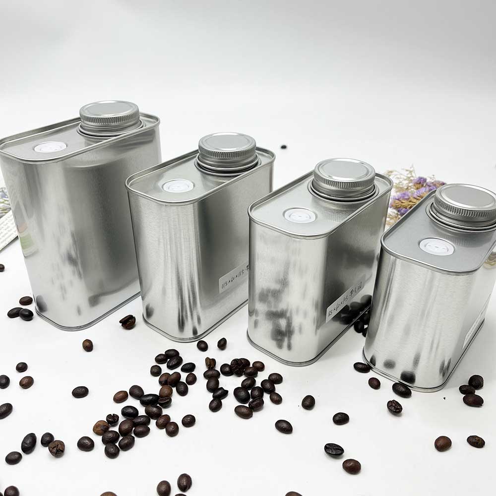 Benutzer definierte Weißblech Blechdose Hersteller Druck Weißblech leer Kaffeebohnen Tee Dose Geschenk box Metall dose 250g Kaffee dose Verpackung