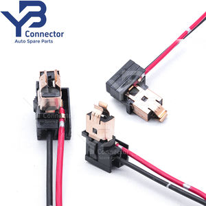 H1 H3 구리 코어 베이클라이트 자동차 전구 소켓 휘어진 플러그 2핀 배선 부품 - Product Image 1