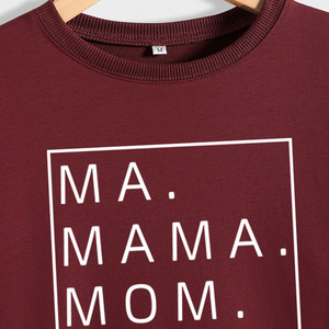MAMA MOM Loose Otoño Invierno Tallas grandes Suéter para mujer Con capucha Manga larga Bottoming Venta al por mayor Camiseta Top Tee Hoodies - Product Image 2