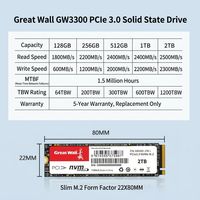قرص صلب داخلي M.2 NVMe SSD PCIe Gen3x4 بتقنية 3D NAND Flash لأجهزة الكمبيوتر المكتبية والمحمولة
