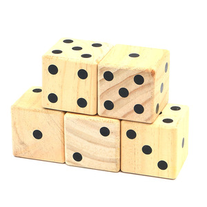 New Zealand thông thủ công sáu mặt vuông bằng gỗ trò chơi xúc xắc mô hình mới ban đầu - Product Image 1