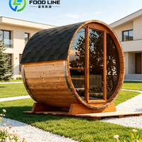 Maison de sauna préfabriquée, grande maison modulaire, sauna et espace de détente, maison de sauna extérieure