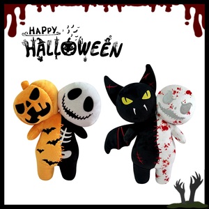 뜨거운 독창적 인 디자인 할로윈 야광 봉제 장난감 해골 호박 유령 박쥐 양방향 인형 - Product Image 4