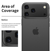 Dernier protecteur d'objectif de caméra en métal à couverture complète pour iPhone 17 Max protecteur d'écran en verre trempé pour téléphones mobiles