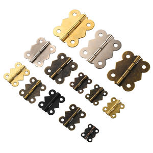 Bisagra de mariposa de latón antiguo de 180 grados, herraje decorativo para joyería, regalos, cajas de madera, muebles y gabinetes - Product Image 2